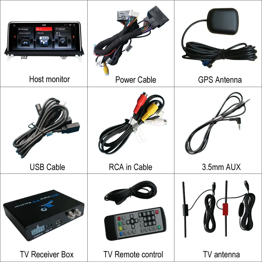 Clearance 10.25 inch  Android 8.1 Car Audio GPS for BMW X5 E70 (2007-2013)/BMW X6 E71(2007-2014) with Digital HD TV function 1