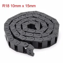 10mm x 15mm R18 Plastic Cable Drag Chain Wire Carrier with End Connector Length 1m for 3D Printer CNC Router Machine Tools 10mm x 15mm R18 Plastic Cable Drag Chain Wire Carrier with End Connector Length 1m for 3D Printer CNC Router Machine Tools