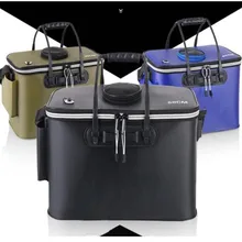 Рыболовное ведро складной портативный Кемпинг рыболовные сумки Camper толстый EVA загруженный ведро живой рыбы коробка открытый
