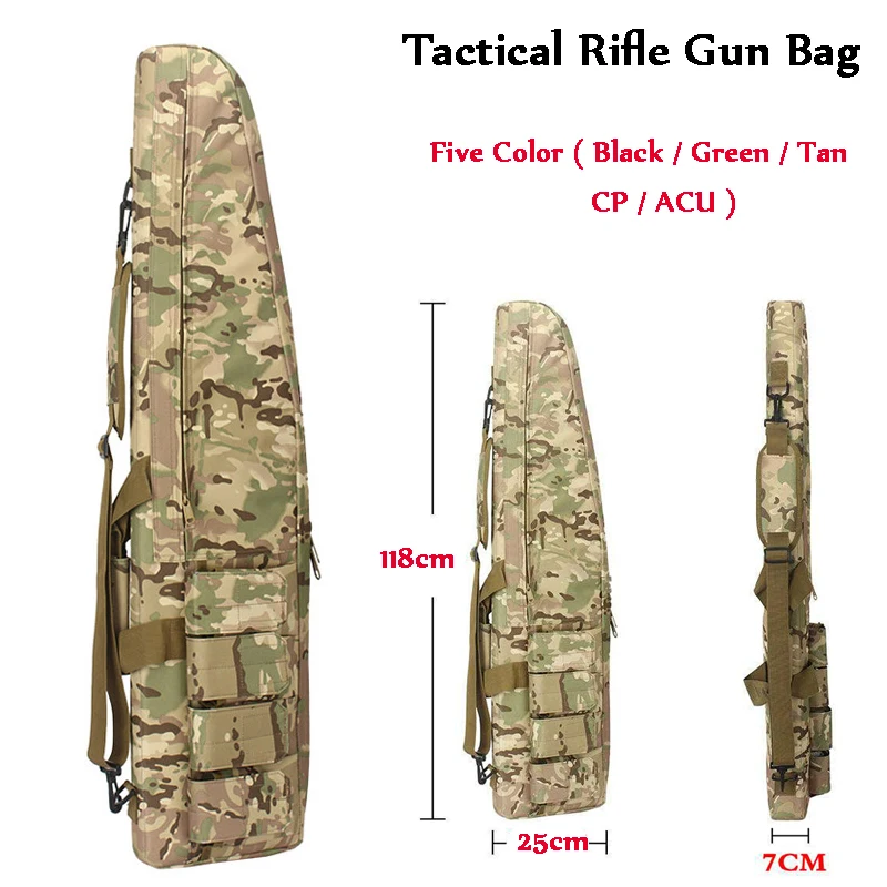 Tactical 118CM Heavy Gun Slip Carry Bag Rifle Gun Case Shoulder Bag Nylon Pouch Outdoor Airsoft Paintball Hunting Backpack Tactical 118CM Heavy Gun Slip Carry Bag Rifle Gun Case Shoulder Bag Nylon Pouch Outdoor Airsoft Paintball Hunting Backpack