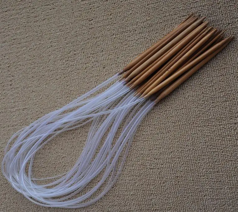 Wholesale 18pc/set 10set/lot Bamboo Ring Needle Knitting Needlework