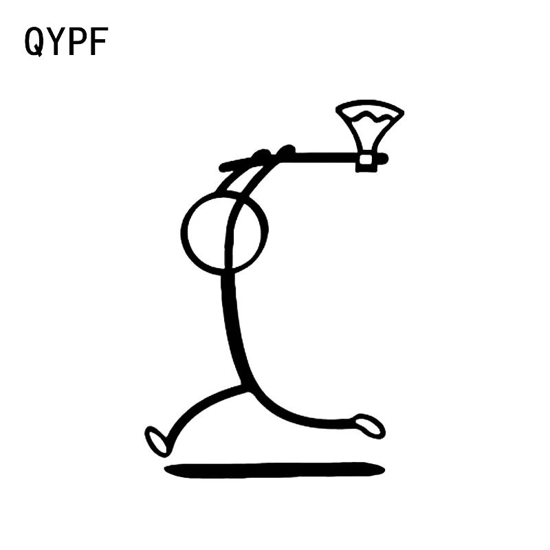 QYPF 11 5*16 7 см Runner Take The Ax And Run декор для автомобиля Стайлинг наклейка винил