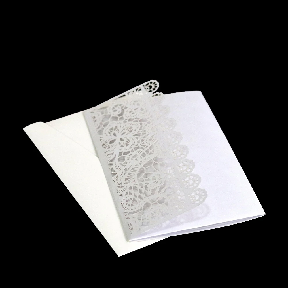  10PCS Laser Cut Wedding Invitations Card Lot Without Envelope Party Decor - 32950708378
