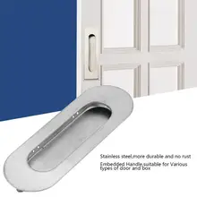 5Pcs Embedded Door Handles Hidden Pull For Cabinet Cupboard Door Drawer Wardrobe Sliding Recessed Pulls sliding door handle HOT