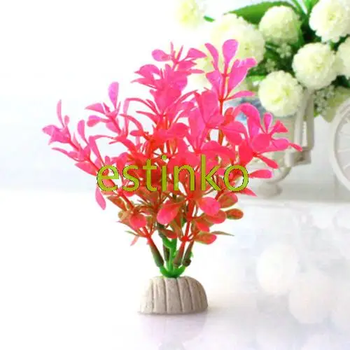 Eco-friendly Tank Decoration Artificial Plastic Plants Aquarium Plants Simulated Watergrass Home Garden DIY Free Shipping EA010