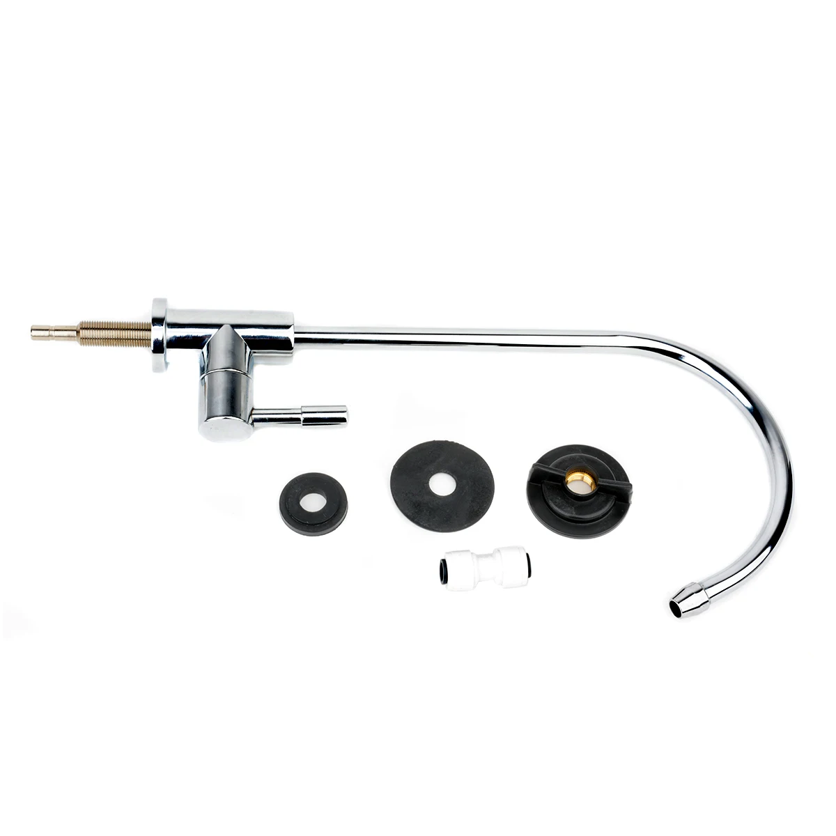1pc New Drinking Water Faucet 1/4" 360 Degree Chrome Osmosis Drinking RO Water Filter Faucet Finish Reverse Sink
