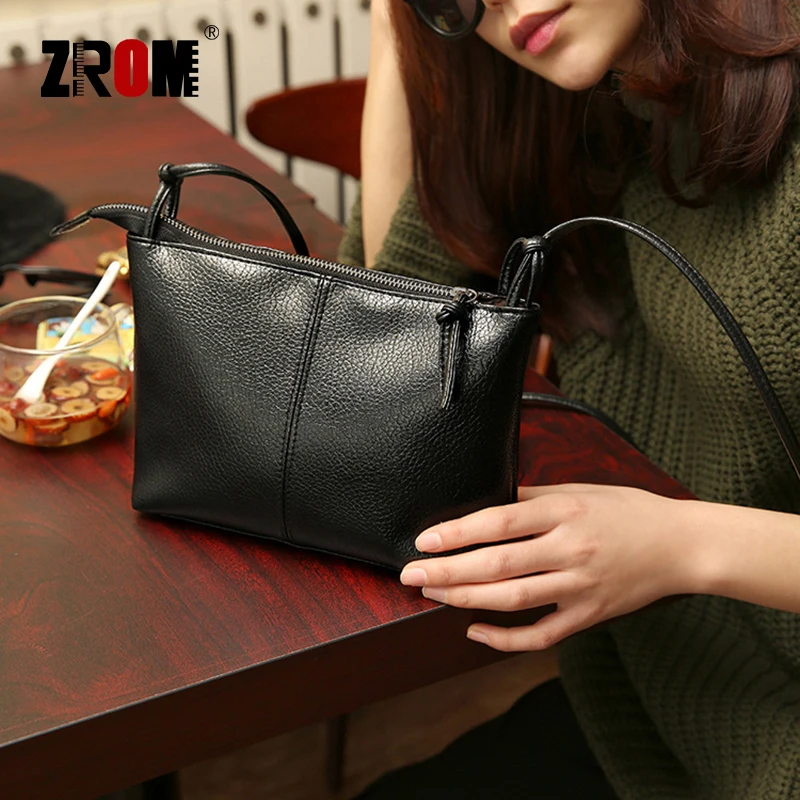 

ZROM Brand PU Leather Women Handbags High Quality Fashion Ladies Shoulder Bag Solid ColorTop-handle Bag Handbag