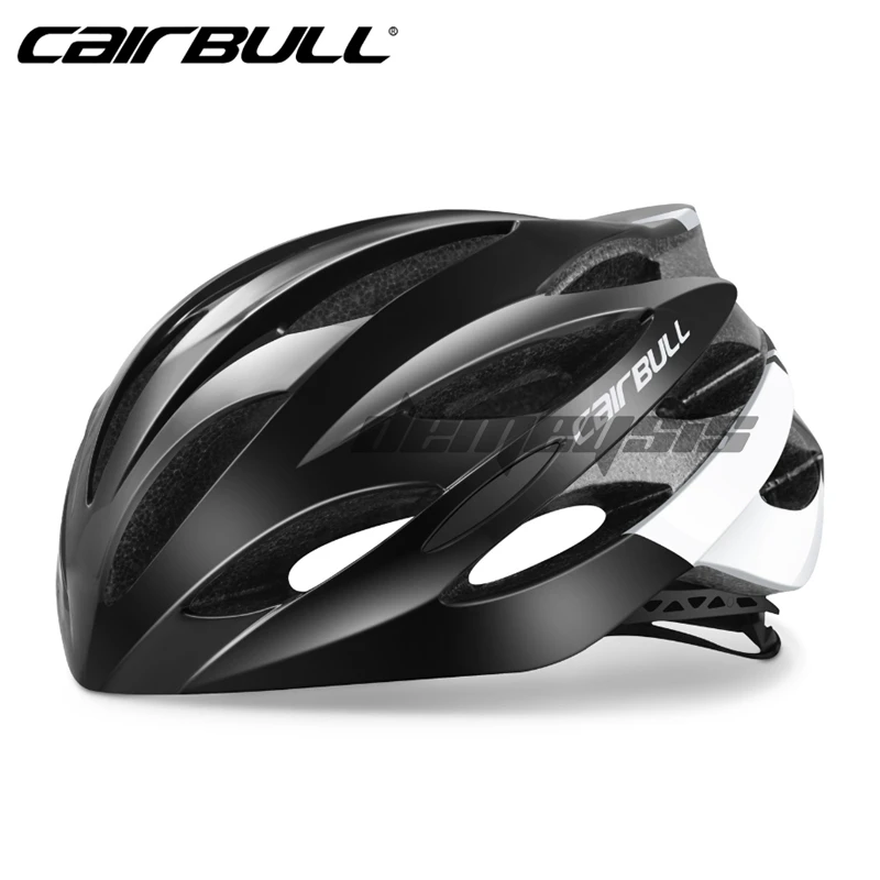Открытый горный шоссейный велосипедный шлем легкие дышащие велосипедные шлемы мужские Регулируемые цельные велосипедные шлемы - Цвет: black white