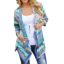 Size S M L XL Boho Long Green Color Striped Length Long Sleeve Cardigan Outwear Knitted Clothes For Women Lady Female Size S M L XL Boho Long Green Color Striped Length Long Sleeve Cardigan Outwear Knitted Clothes For Women Lady Female