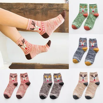 

MAXIORILL Christmas Happy Socks Unisex Socks short женские носки calcetines mujer divertido printed Cute Mid socks set #4