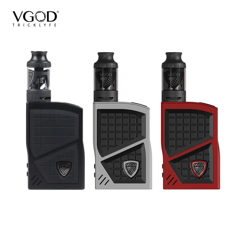 

Original VGOD Pro 200 Box Mod Kit TC Vaporizer Mod 200w 4ml VGOD Sub ohm tank Atomizer Electronic Cigarettes 0.2ohm Coil Vape