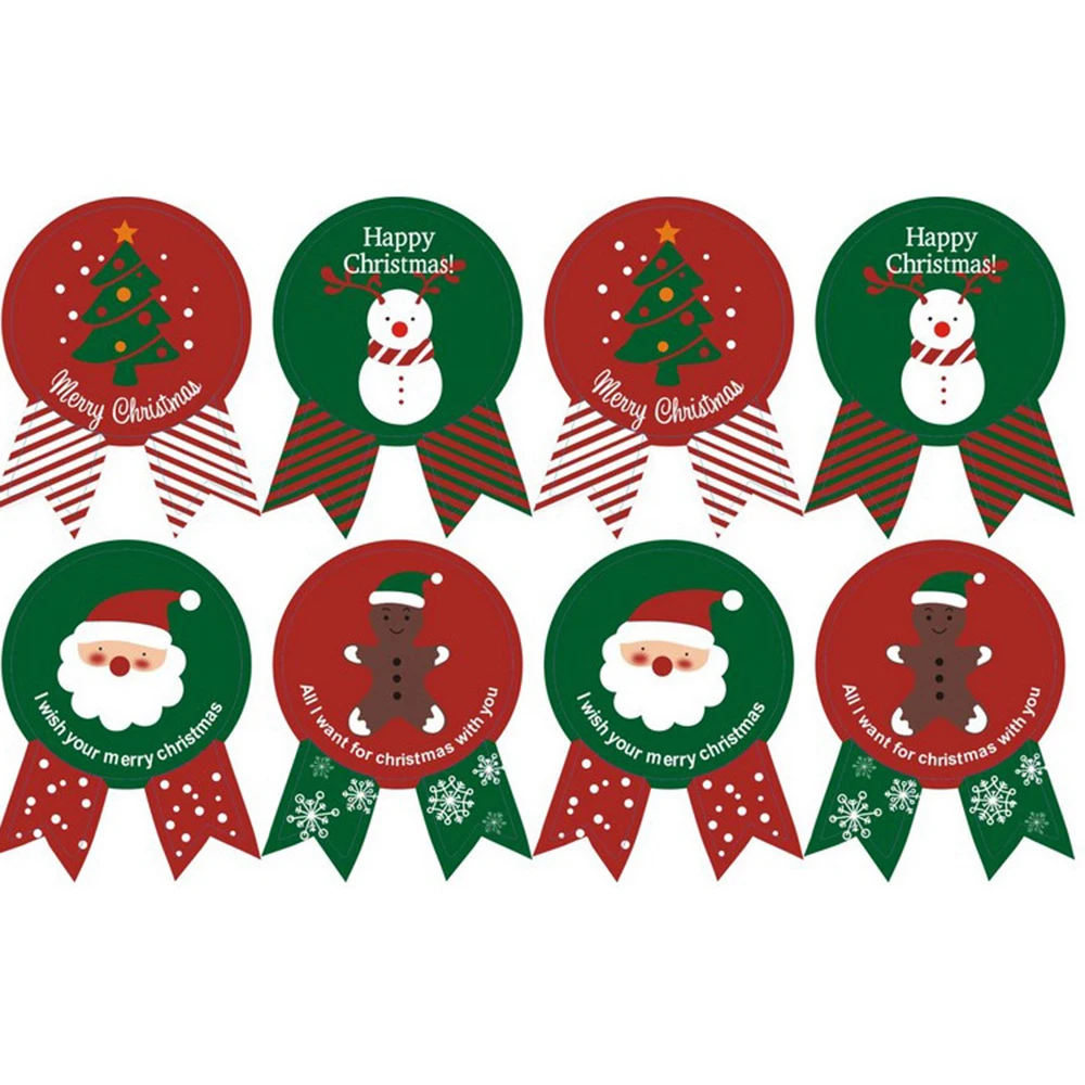 

80pcs/lot Cute Merry Christmas Theme series Badge Design DIY Multifunction Seal Sticker Gift Sticker Gift Label