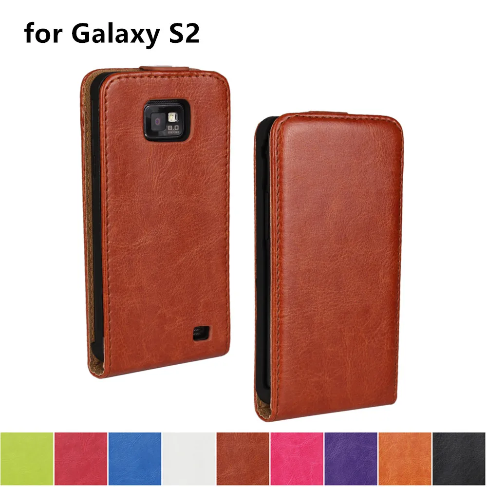 

case for Samsung Galaxy S2 i9100 Leather case Magnetic flip case Protective Case Clamshell Holster
