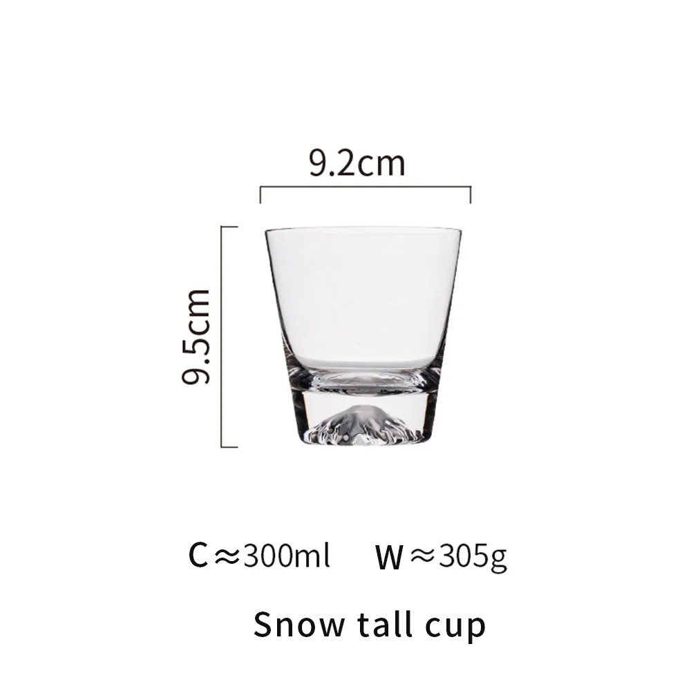 MDZF SWEETHOME Transparent Glass Cup Heat-resistant Durable Wine Whiskey Juice Milk Cup for Home Bar - Цвет: snow tall