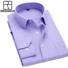 Приталенная Мужская рубашка с длинным рукавом, осень, новая модная дизайнерская Высококачественная однотонная мужская одежда, подходит для деловых рубашек 4XL M431