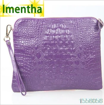 

factory sale crocodile purple women clutch bag female day clutch purses and handbags evening clutch bags women leather handbags