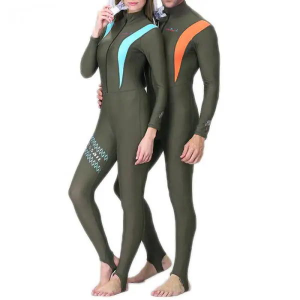 

Men Women Diving Suit Front Zipper Wetsuit Surfing Freedive Swimwear Rash Guard for Scuba Diving Freedive Swimming Snorkeling