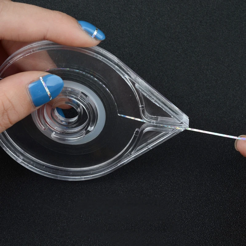 

2 Pieces Nail Art Striping Tape Line Empty Case Tool Sticker Box Holder Portable Easy Use