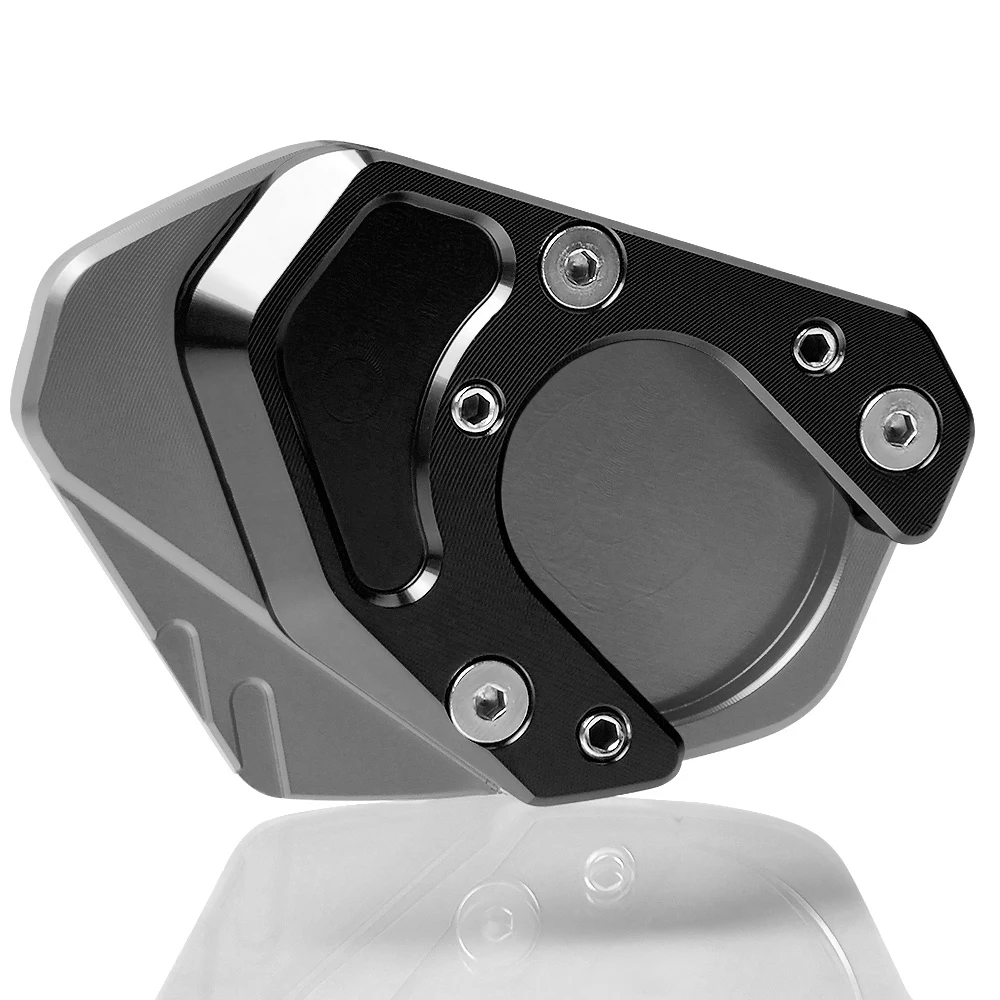 gray black CNC сбоку увеличитель стопы подставки подставка расширения плиты Pad, пригодный для KTM Duke 125 200 390 690 SMC RC125 RC200 RC390 - Цвет: gray black