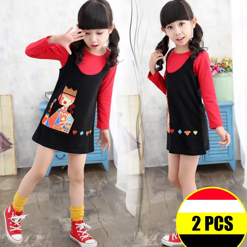 2 ШТ. Девушки Жилет Платья Детские Одежда одежда Блузка Vestido Infantil Roupas Infantis Menina |