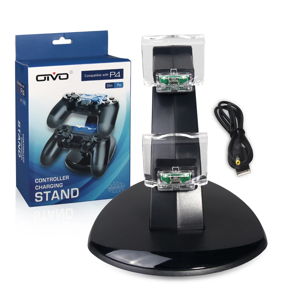 Зарядное устройство OIVO USB для двух контроллеров PS4 зарядная станция геймпада док