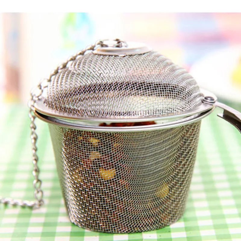 

Stainless Steel Ball Tea Strainer Infuser Mesh Filter Spice Locking Ball