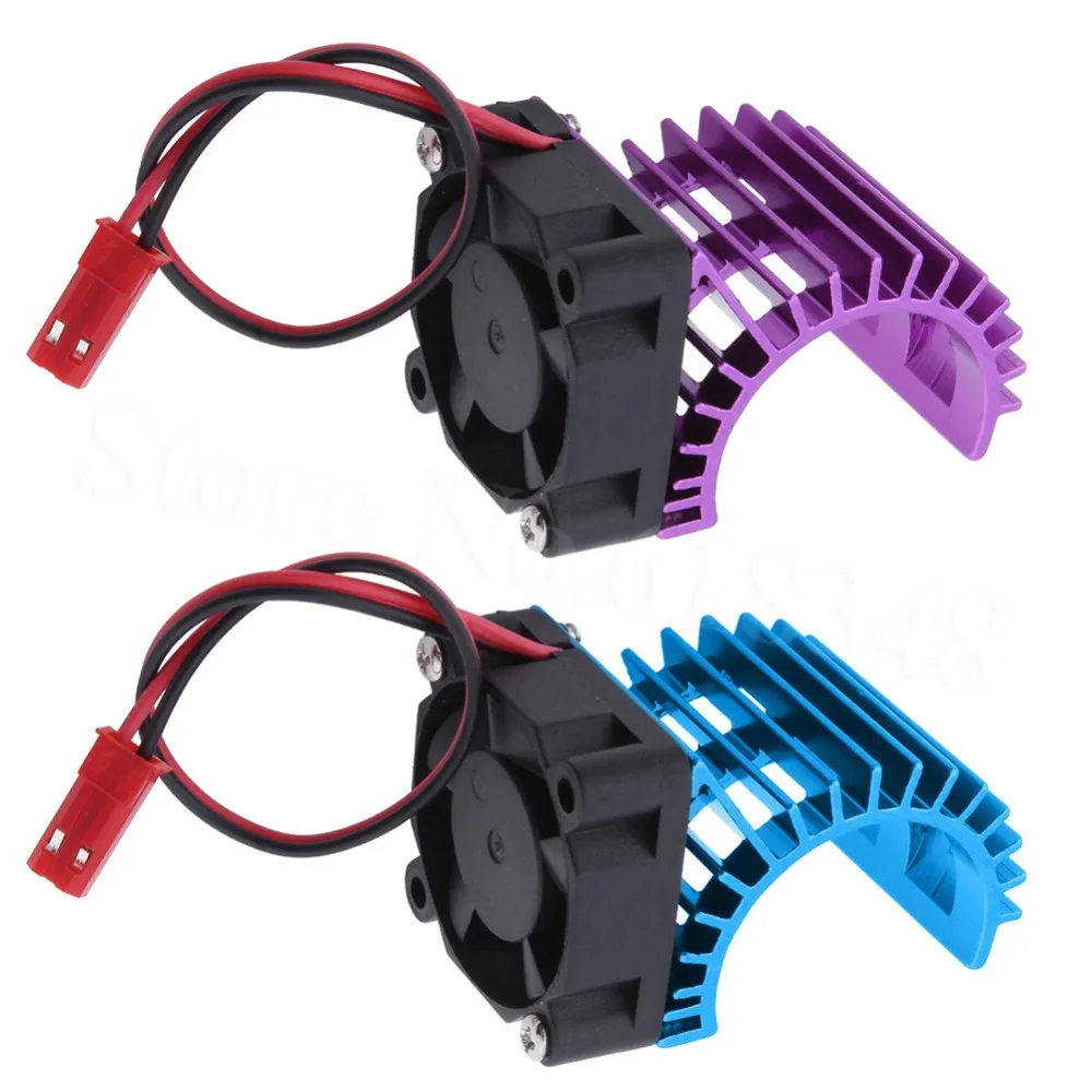 30X30mm Aluminum 380 Motor Heat Sink & Cooling Fan 3 6V JST Connector