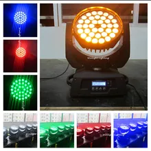Новое поступление(4 шт./лот) 6 в 1 RGBWAP 36*18 Вт Led движущаяся головка зум DJ освещение движущаяся головка промывочный зум свет