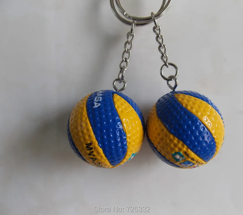 Спортивный пляжный волейбол пвх 3,7 см брелок для ключей подарки на день рождения пять стилей