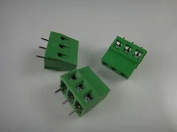 

50 pcs 3 Pin Screw Terminal Block Connector 5mm Pitch G