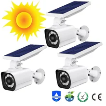 8 Светодиодный светильник на солнечной батарее IP66 водонепроницаемый садовый светодиодный светильник на солнечной батарее Para наружный PIR движения наружный предупредительный мониторинг аварийная лампа безопасности