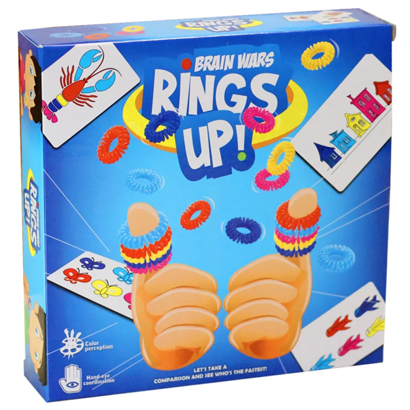 Rings Up Education Board Game Brain Wars Family/Party Parents Waterproof Cards Game Entertainment