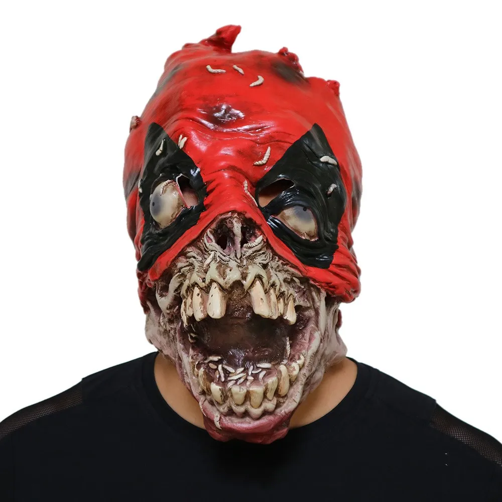 

DeadPool Cosplay Horror Mask Halloween Stage Latex Mask Costume Party Entertainment Cool Play Prop Drop Ship