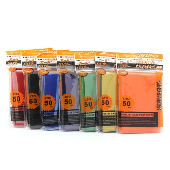 

50 PCS/SET Card Sleeve Cards Protector Killers of Three Kingdom Football Star Card Colorful Transparent Unsealed Game GYH