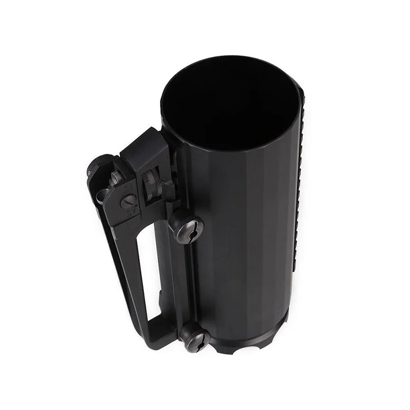 Taza táctica Multi función aleación de aluminio mango desmontable agua caliente cerveza café beber herramienta al aire libre Camping