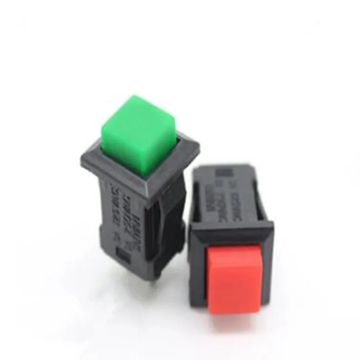 

50Pcs/Set DS-429 Self-locking Round Switch Button 1A/250VAC Light Switch DIY Touch Switch red/green
