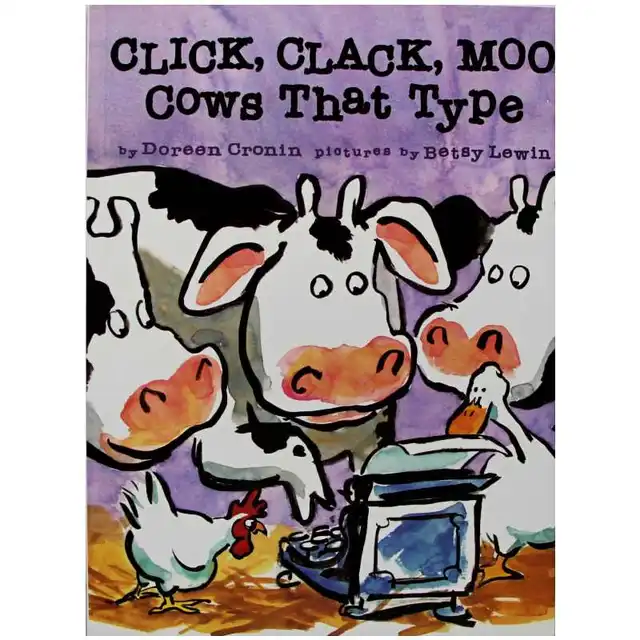 click clack moo cows that type by doreen cronin educational english click clack moo