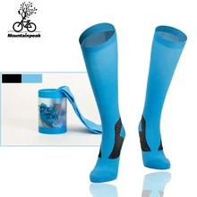 Мужские и женские спортивные носки для верховой езды, компрессионные чулки, носки для бега, гетры, защита икры, марафонские футбольные чулки MP025