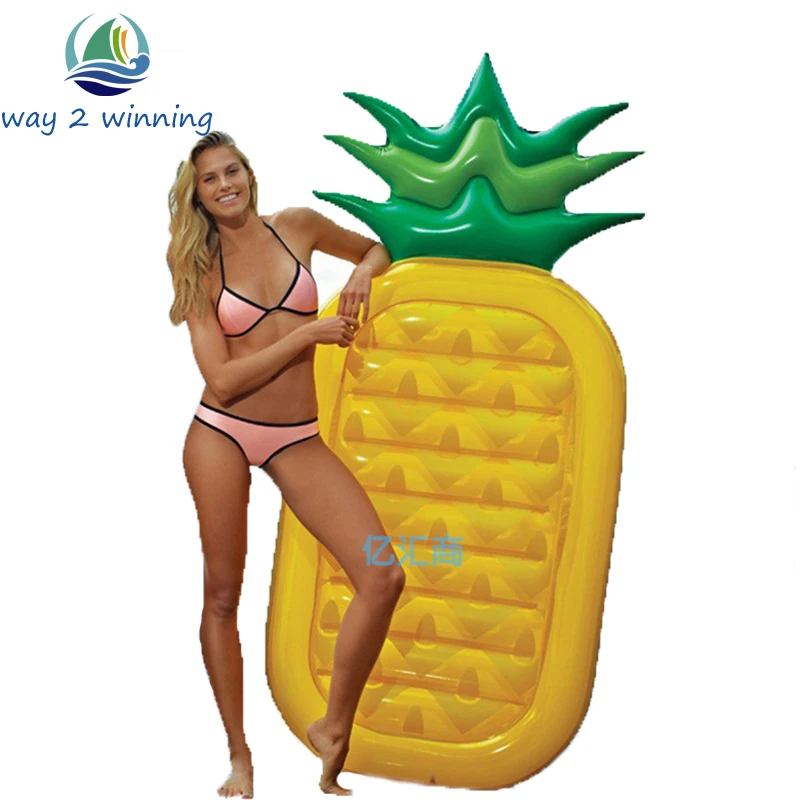 180*90*20 CM gonflable ananas piscine flotteur été vacances île natation conseil eau jouets radeau lit loisirs chaise Air matelas