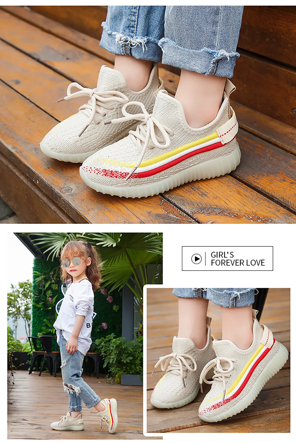 Детская обувь элегантная ткань дышащая спортивная обувь для мальчиков и девочек флуоресцентные радужные мужские туфли детская