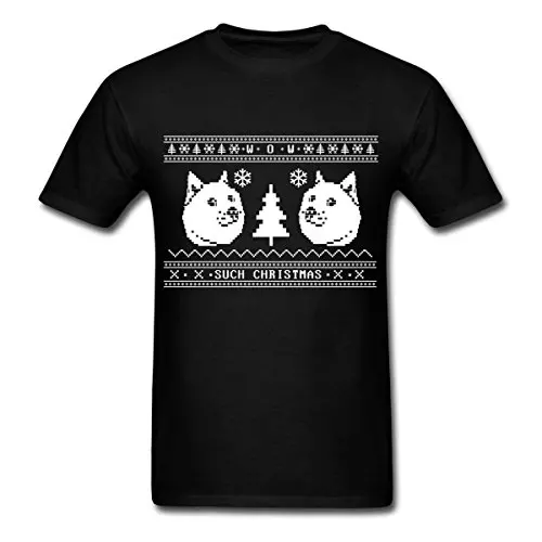 Online T Shirt Design Graphic Crew Neck Ugly Christmas Sweater Short Sleeve Tees For Men