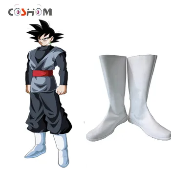 

Coshome Dragon Ball Super Goku Black Cosplay Shoes Boots Super Saiyan White Boots Anime Men Women Shoes For Spring