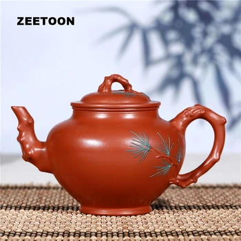 

Master Handmade 370cc Pine Xiao Ying Pot Authentic Yixing Teapot Purple Clay Tea Pot Kettle Creative Zisha China Kung Fu Tea Set