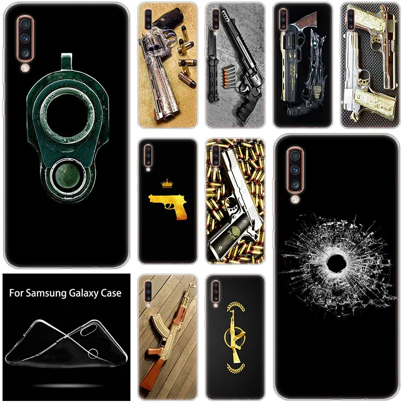 

Golden Gun AK47 Bullet Handgun Case For Samsung Galaxy A90 A80 A70 A60 A50 A40 A30 A10 A20E A2CORE A9 A7 A8 A6 Plus 2018 A5 2017