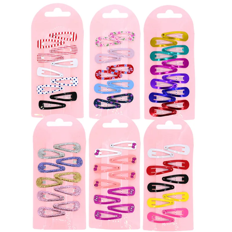 10 Pcs/Pack 3cm Small Mini Hair Metal Snap Clips Girls' Hairpin