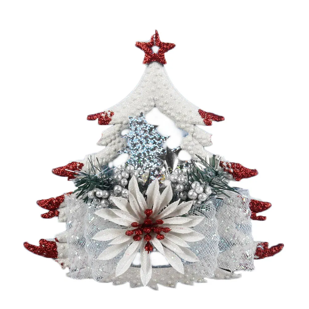 

Wall Pendant Christmas Tree Plastic Flower Leaves Lace Knot Christmas Tree Pendant Decoration WXV Sale