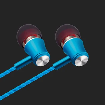 شراء100 قطع روز الذهب المعادن الثقيلة سماعات الموسيقى سماعة الفكر لين التحكم السلكية سماعة ميكروفون ل الهاتف الخليوي PC مثقال ذرة