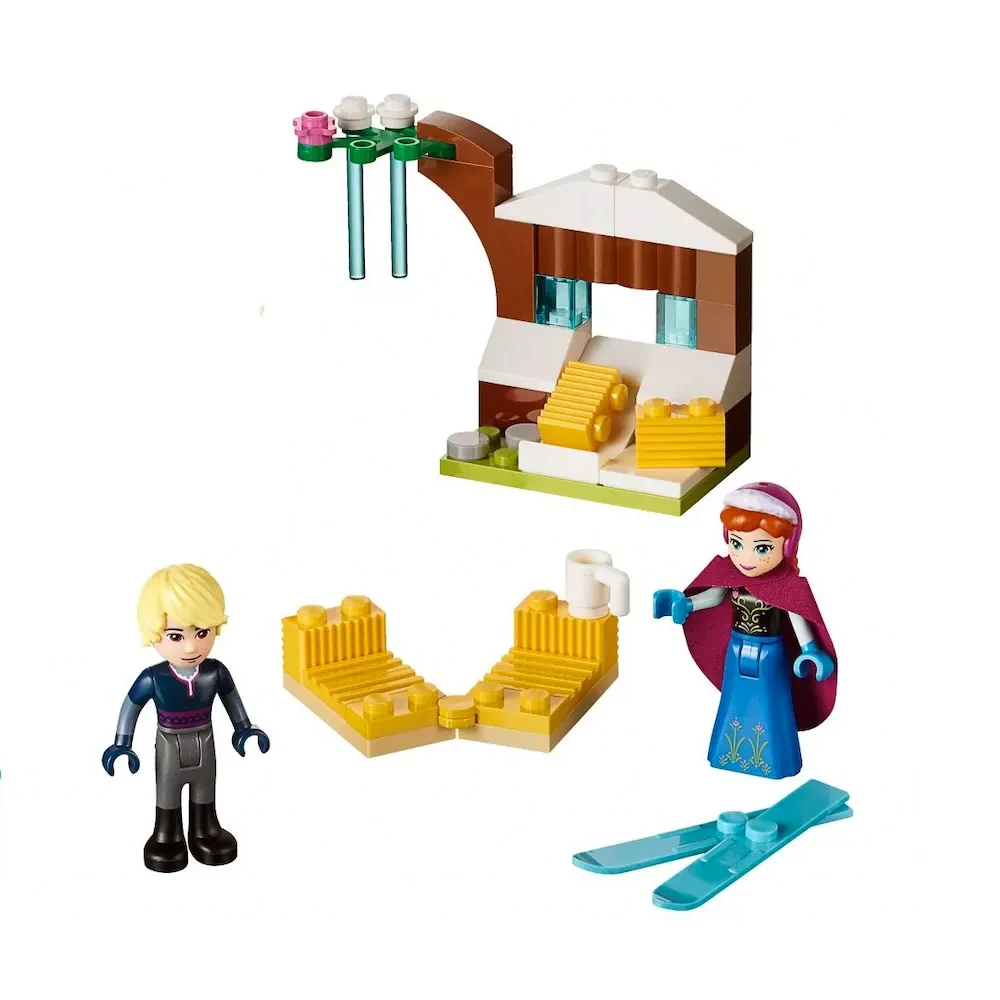 10666 Fit Friengds 41066 Анна и Кристофф сани фигурки приключений строительные блоки игрушки для детей девочек DIY подарки