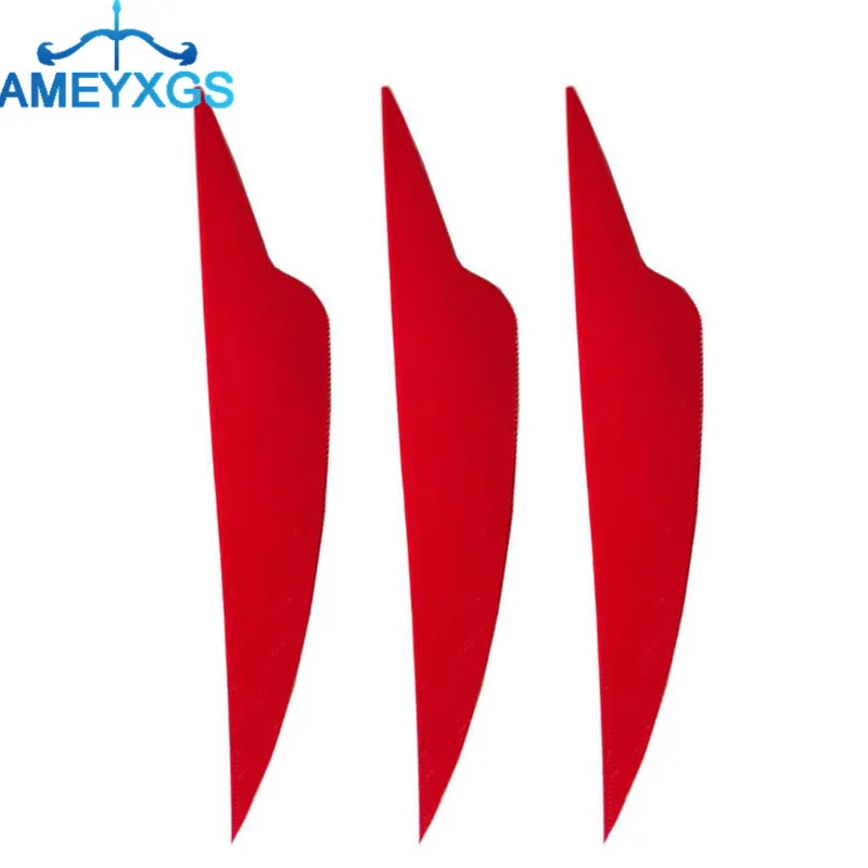 50 шт. 4 дюйма перья натуральная индейка Fletches Fletching правые крылья лопатки DIY