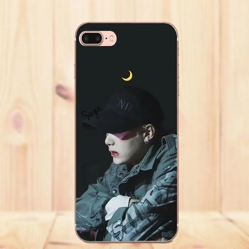 Мин Yoongi для Apple iPhone X 4 4S 5 5C 5S SE, 6, 6 S, 7, 8plus, милый чехол для телефона - Цвет: as picture